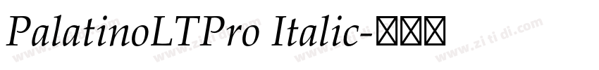 PalatinoLTPro Italic字体转换